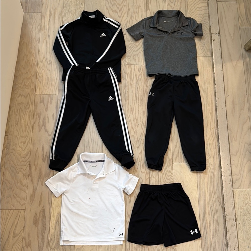 Adidas and Under Armour Kids Clothing Set LOT Size 5T